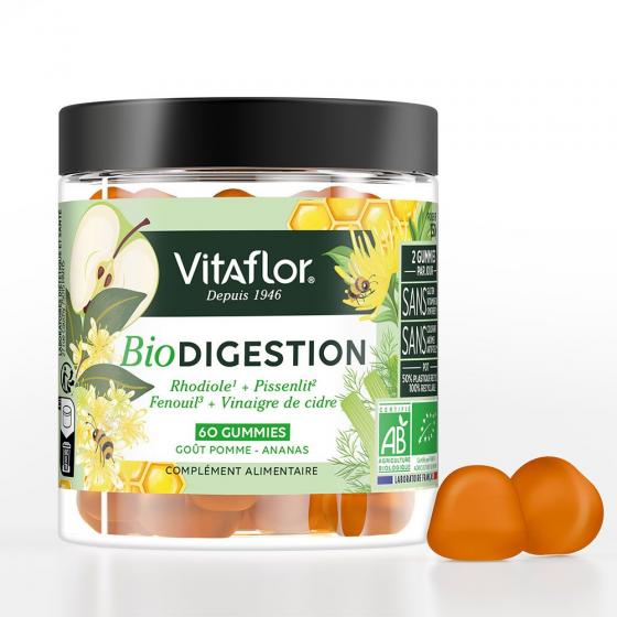 BioDigestion bio Vitaflor - pot de 60 gummies