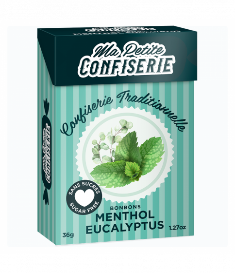 Bonbons menthol eucalyptus Ma petite confiserie - boîte de 36,5 g