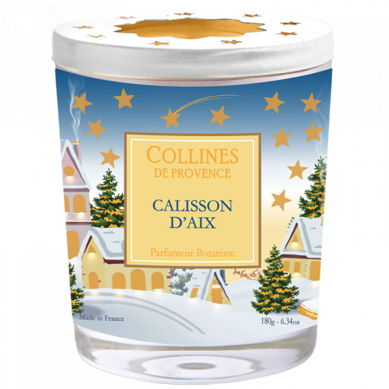 Bougie parfumée Calisson d'Aix Collines de Provence - bougie de 180g