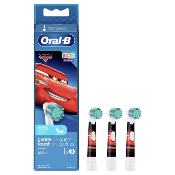 Brossettes de rechange Cars Oral-B Kids - 3 têtes de rechange