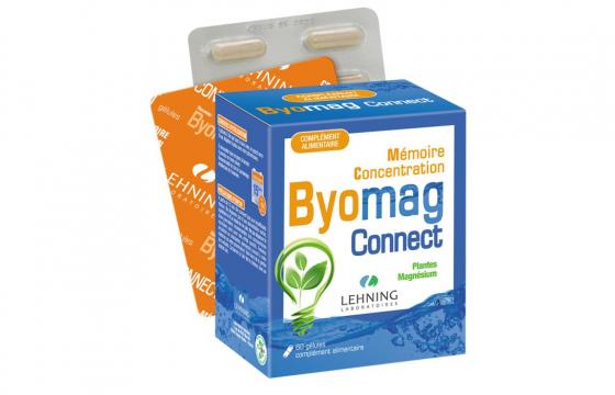 Byomag connect mémoire concentration Lehning - boîte de 60 gélules