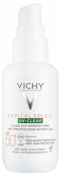 Capital Soleil UV-Clear Fluide anti-imperfections SPF50+ Vichy - flacon-pompe de 40 ml