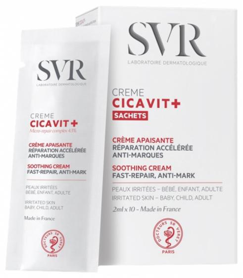 Cicavit+ Crème apaisante SVR - boîte de 10 sachets de 2ml