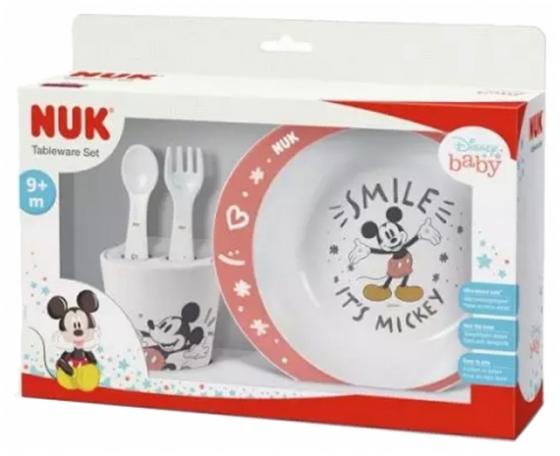Coffret de vaisselle Disney Baby 9 mois et + NUK - coffret contenant 4 produits