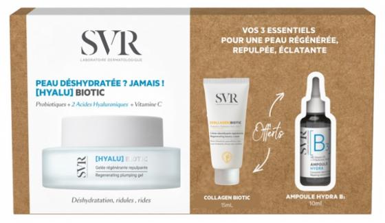 Coffret Hyalu Biotic peau déshydratée SVR - coffret de 3 produits