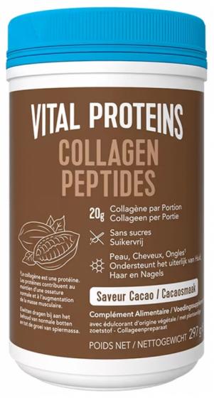 Collagen Peptides cacao Vital Proteins - pot de 297 g