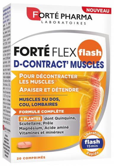FortéFlex flash D-Contract' muscles Forté Pharma - boite de 20 comprimés