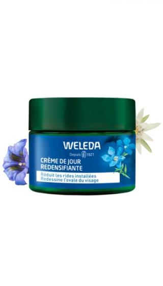 Crème de jour redensifiante Gentiane bleue & edelweiss Weleda - pot de 40 ml