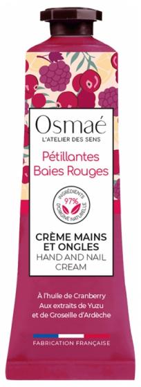 Crème mains et ongles Pétillantes baies rouges Osmaé - tube de 30 ml