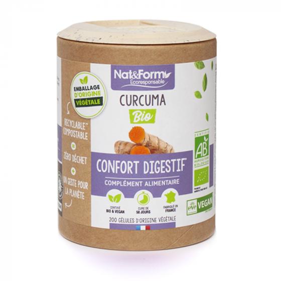 Curcuma bio confort articulaire Nat&Form - boite de 200 gélules