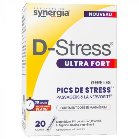 D-Stress ultra fort Synergia - boite de 20 sachets