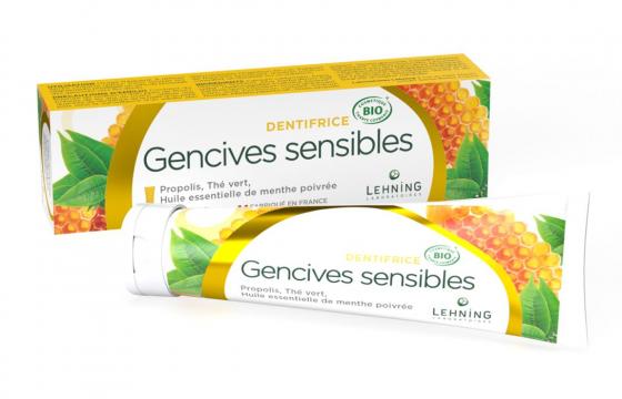 Dentifrice bio gencives sensibles Lehning - tube de 80g