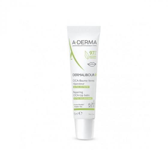 Dermalibour+ Cica-Baume lèvres réparateur A-Derma - tube de 15ml