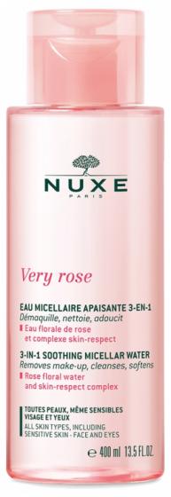 Very Rose Eau micellaire apaisante 3 en 1 Nuxe - flacon de 400 ml