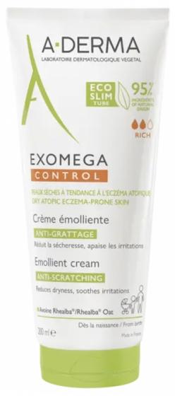 Exomega Control Crème émolliente A-Derma - tube de 200 ml