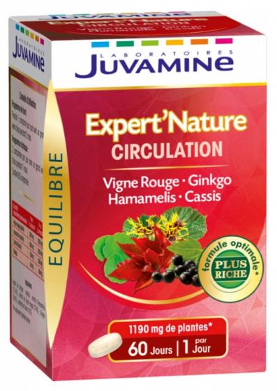 Expert'Nature circulation Juvamine - boite de 60 comprimés