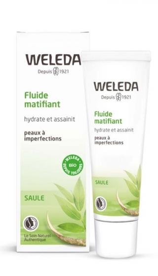 Fluide matifiant peaux à imperfections Weleda - tube de 30 ml