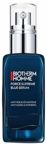 Force Suprême Sérum bleu anti-âge & réparateur homme Biotherm - flacon-pompe de 50 ml