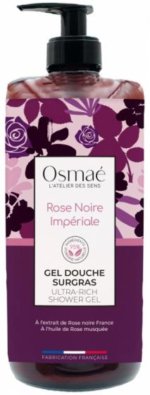 Gel douche surgras Rose noire impériale Osmaé - flacon-pompe de 1L