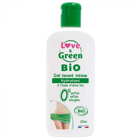 Gel lavant intime bio Love & Green - flacon de 200 ml