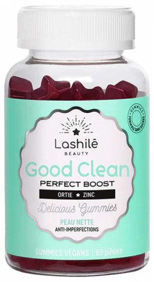 Good Clean perfect boost peau nette Lashilé Beauty - boîte de 60 gummies végans