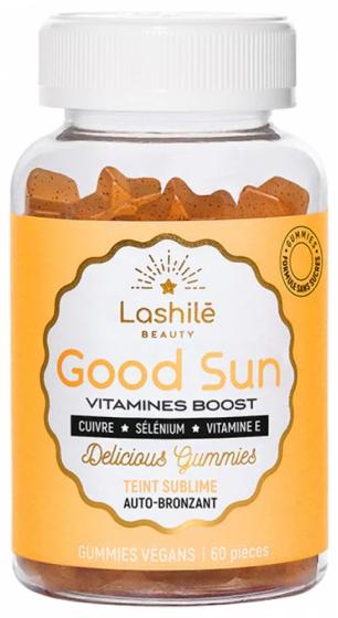 Good Sun vitamines boost teint sublime auto-bronzant Lashilé Beauty - pot de 60 gummies