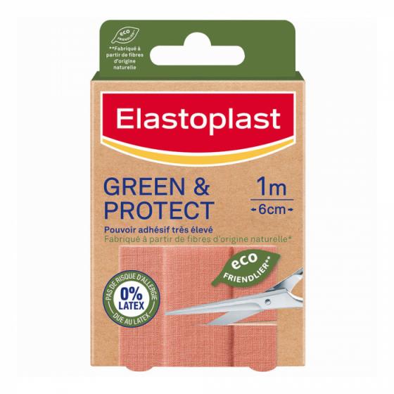 Green & protect Bande à découper Elastoplast - boîte de 1 bande de 1mx6 cm