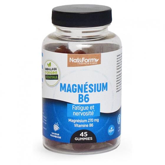 Gummies magnésium B6 Nat&Form - pot de 45 gommes