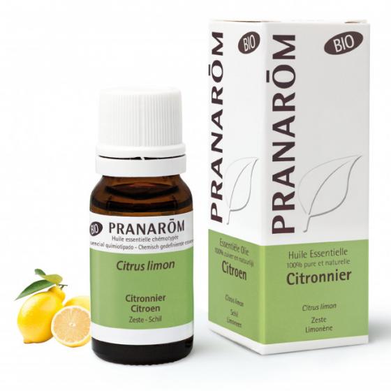 Huile essentielle de Citronnier Bio Pranarôm - flacon de 10 ml
