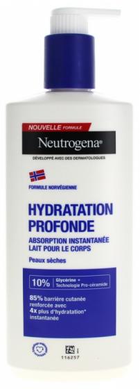 Hydratation Profonde Lait corps hydratant Neutrogena - flacon-pompe de 400 ml