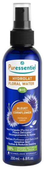 Hydrolat eau florale bleuet bio Puressentiel - spray de 200 ml