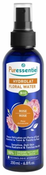 Hydrolat eau florale rose bio Puressentiel - spray de 200 ml