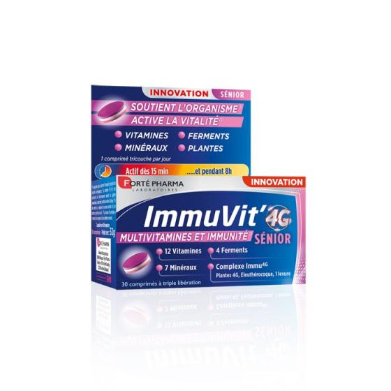 ImmuVit'4G Senior Forte Pharma - boîte de 30 comprimés
