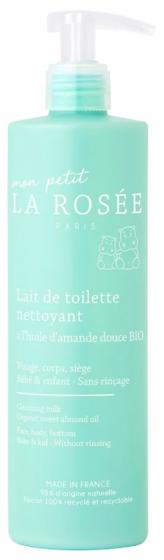 Lait de toilette nettoyant bébé La Rosée - flacon pompe de 400 ml