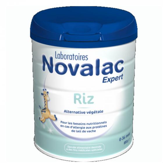Lait en poudre Novalac riz alternative végétale 0-36 mois - boite de 800 g