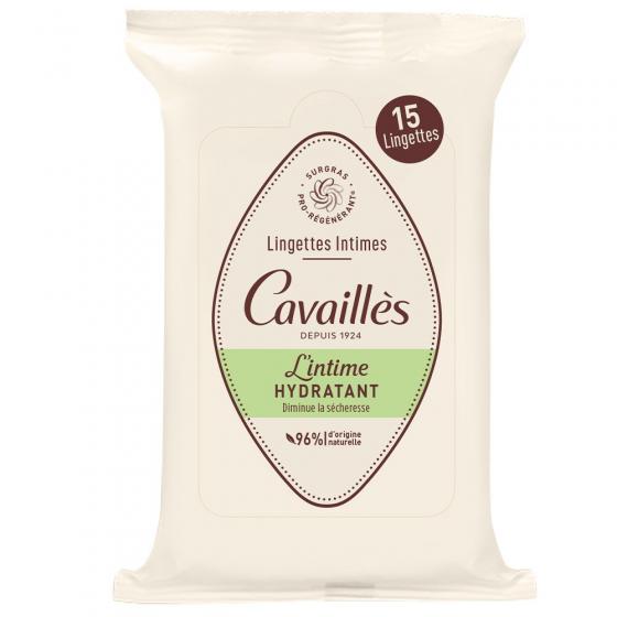 Lingettes intimes hydratantes spécial sécheresse Rogé Cavaillès - paquet de 15 lingettes