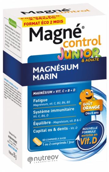 Magné control junior Magnésium marin Nutreov - boite de 60 comprimés