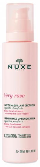 Very Rose Lait démaquillant onctueux Nuxe - flacon-pompe de 200 ml