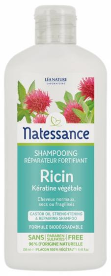 Natessance shampooing Ricin & kératine végétale Léa Nature - flacon de 250ml
