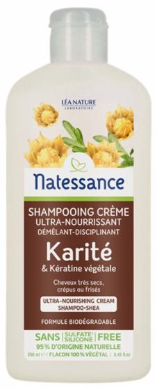 Natessance shampooing crème ultra nourrissant karité Léa Nature - flacon de 250 ml