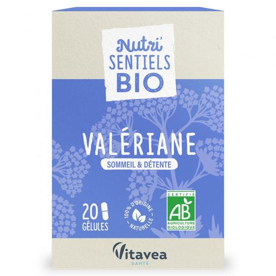 Nutri'sentiels Valériane bio Vitavea - boîte de 20 gélules