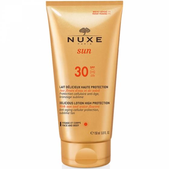 Crème délicieuse visage haute protection SPF 30 Nuxe sun - tube de 50 ml