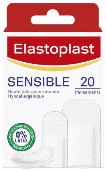 Pansement Sensible Elastoplast - boîte de 20 pansements