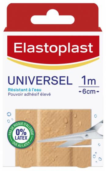 Pansement Universel résistant à l'eau Elastoplast - boîte de 10 pansements 1m x 6cm