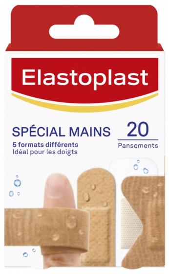 Pansements spécial mains Elastoplast - boîte de 20 pansements