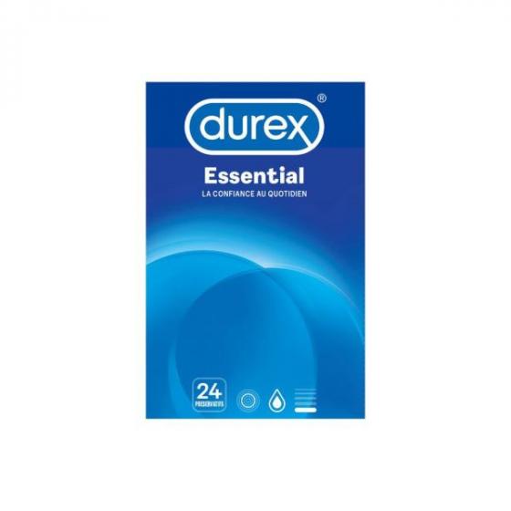 Préservatifs Essential Durex - boîte de 24 préservatifs