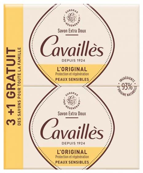 Savon surgras extra-doux Rogé Cavaillès - 4 savons de 250 g