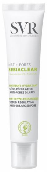 Sebiaclear Mat+Pores soin matifiant sébo-régulateur SVR - tube de 40 ml