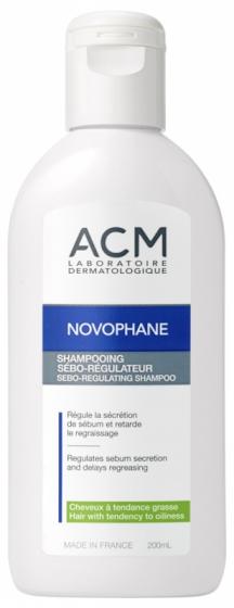 Shampooing Sébo-Régulateur Novophane Laboratoire ACM - flacon de 200 ml