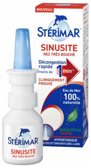 Sinusite nez très bouché Stérimar - spray de 20 ml